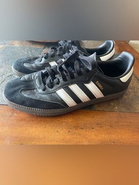 adidas Samba Black and White Leather Sneakers men’s 7.5